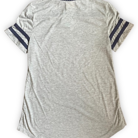 Baseball Graphic Tee - Home Sweet Home Navy & Gray Baseball Shirt - NWT - Picture 6 of 7
